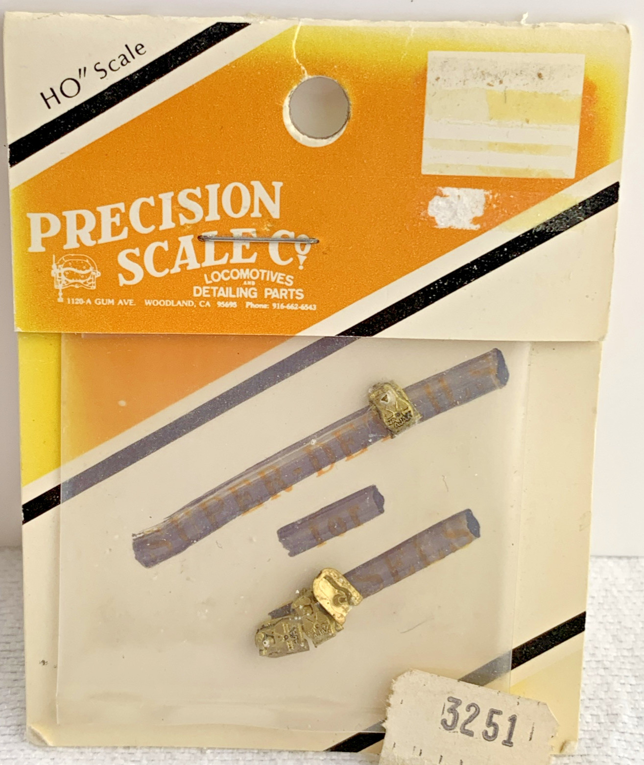 Precision Scale HO Scale  # 3251 Housing Early Ajax Brakes 4 Brass Castings NIP