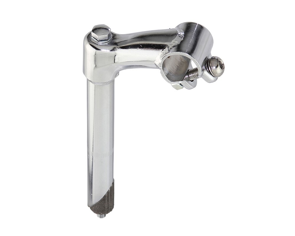 7" LONG VINTAGE LOWRIDER STEEL STEM (SIZE 21.1MM) KP-2 IN CHROME.