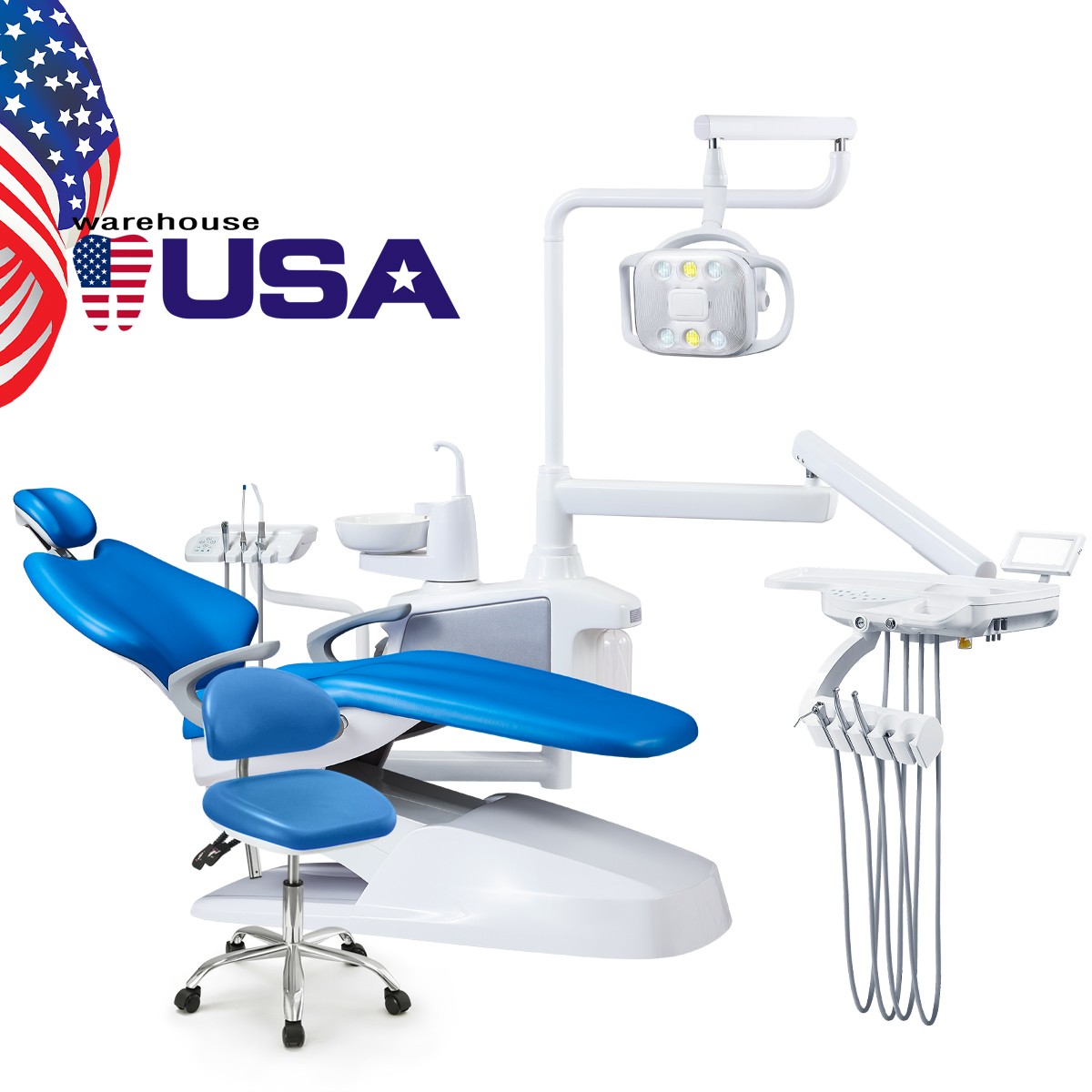 Dental Chair Unit Computer Controlled DC Motor /Dental Delivery Unit System Cart