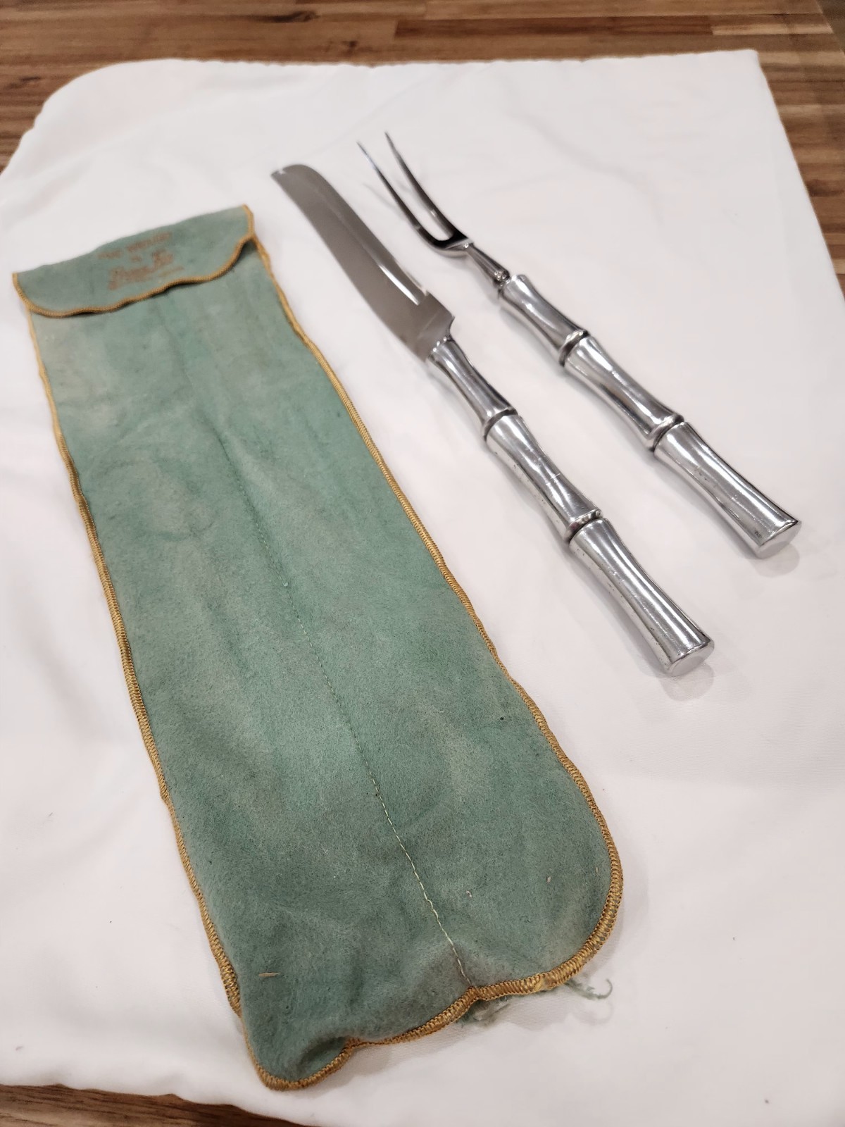 Bruce Fox New Albany- Indiana Steak and Knife Serving Set