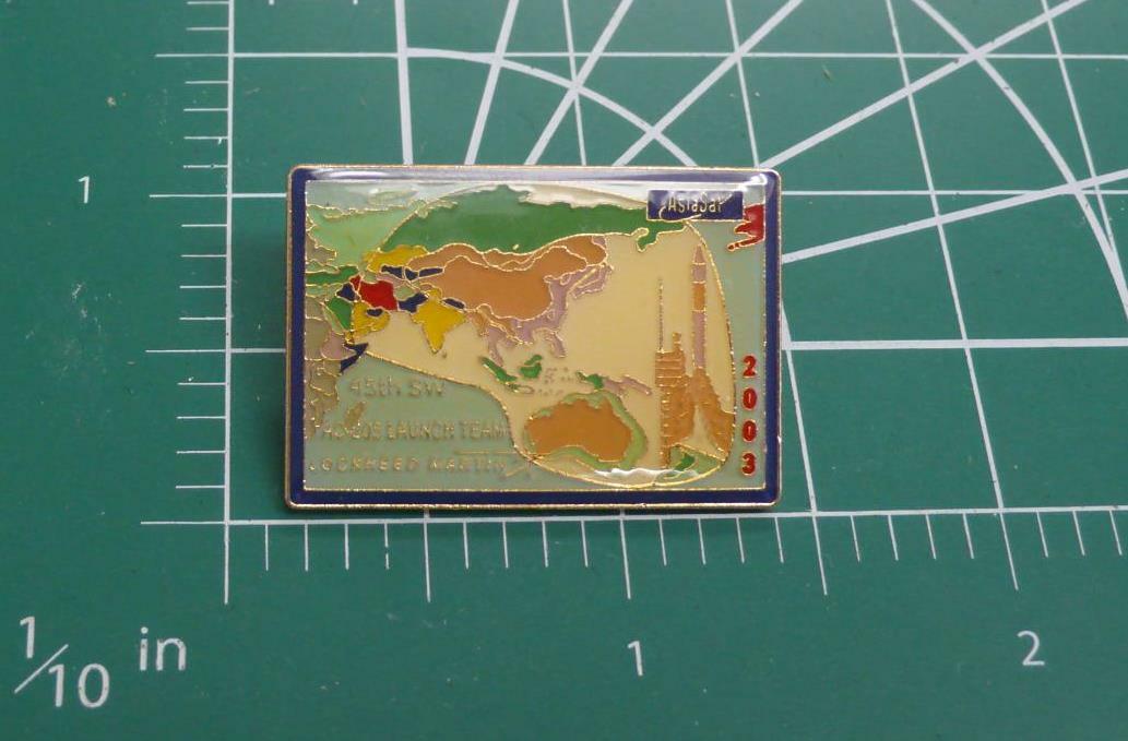 Hughes Asiasat 4 Satellite Pin.  Lockheed Martin Atlas 3B SEC AC-205 PAKSAT-MM1