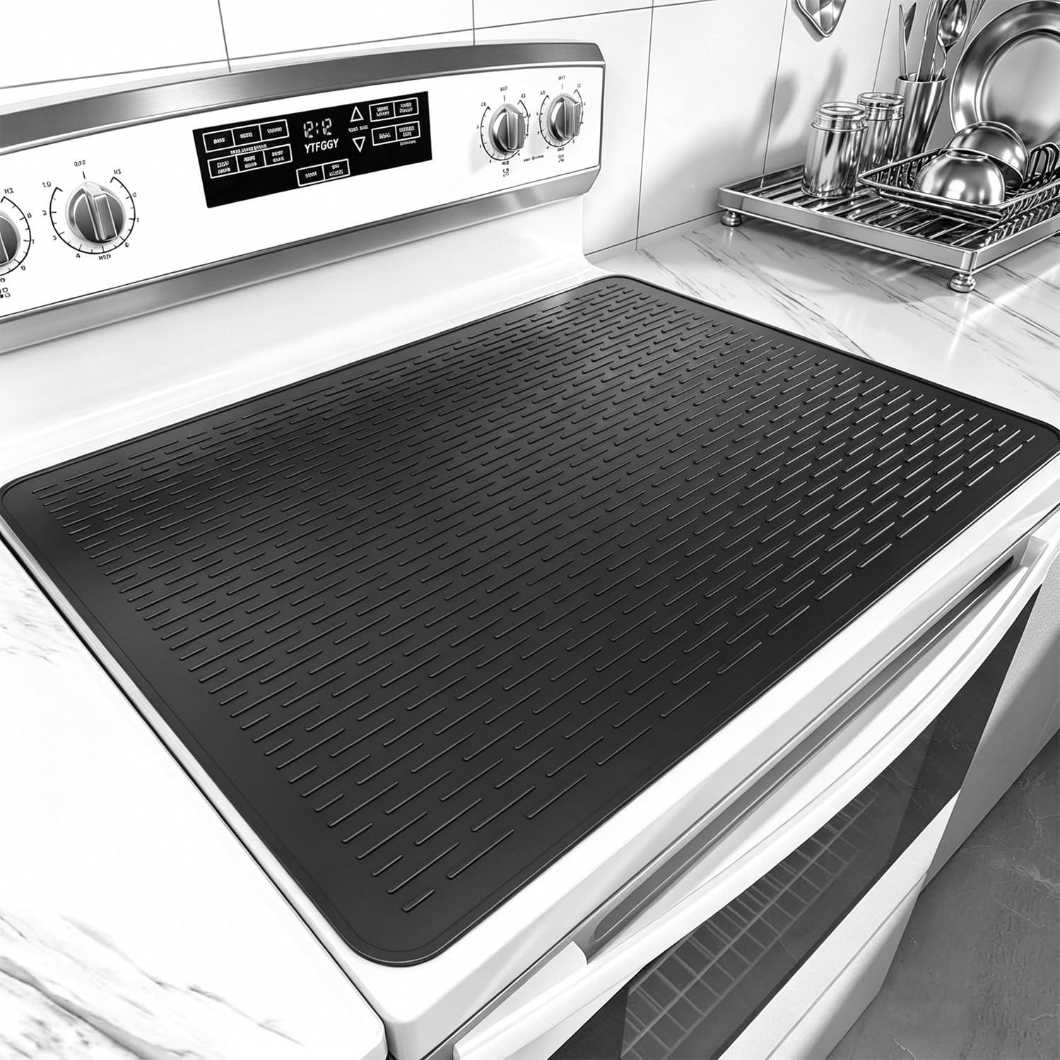 Stove Top Covers for Electric Stove, YTFGGY 28"x20" Silicone Range Covers for...