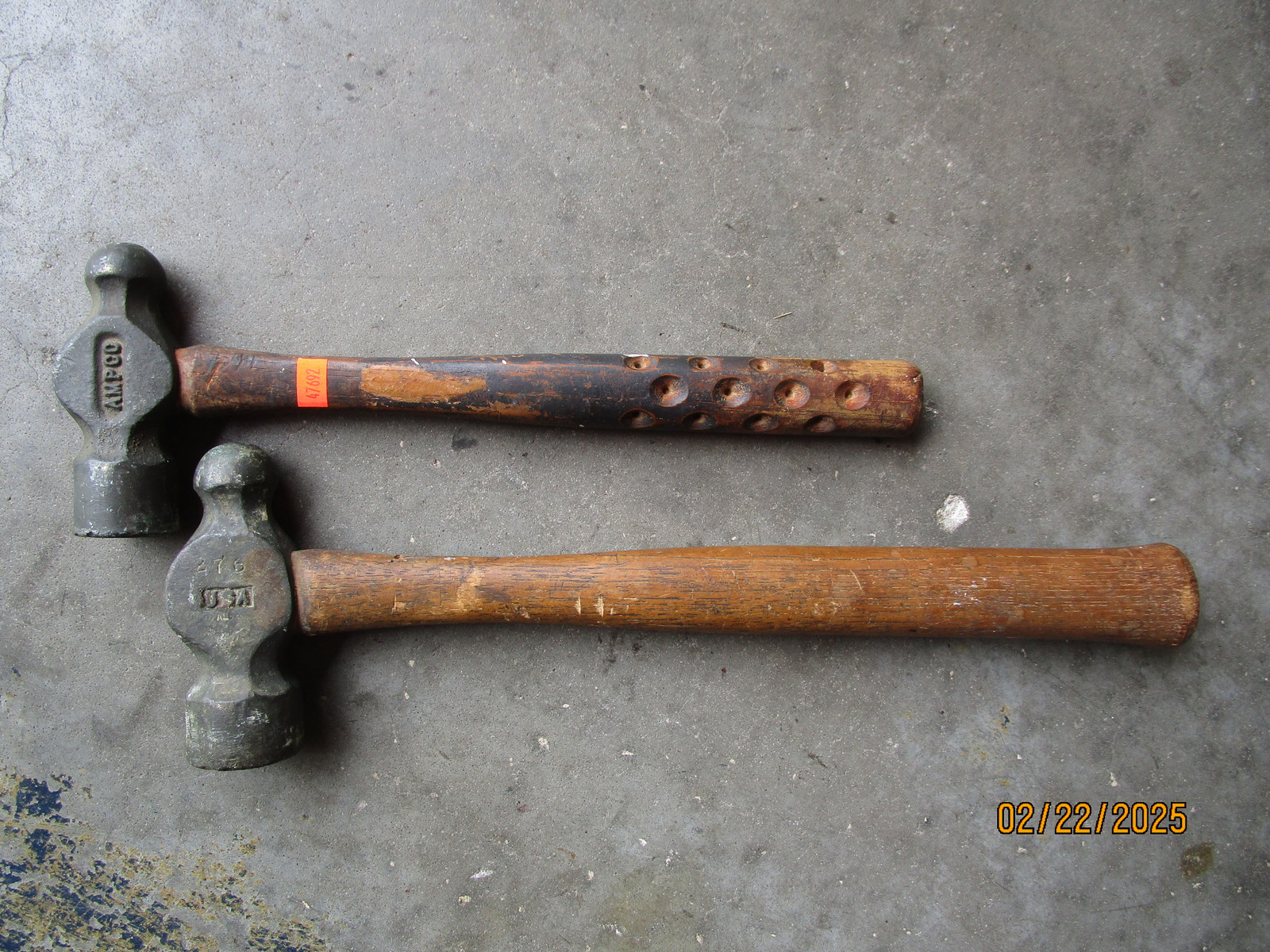Vintage Ampco H3 & H4 USA Non Sparking Aluminum Berrylium 24oz & 32oz Hammer