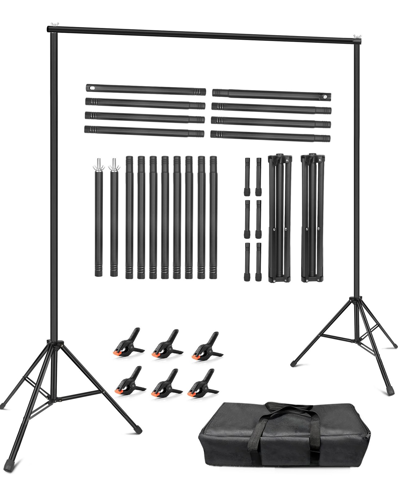 Hemmotop Backdrop Stand 10X8Ft Wxh Photography Background Stand For Parties
