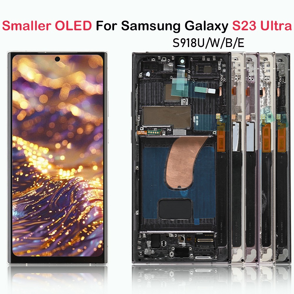 OLED For Samsung Galaxy S23 Ultra S918U/U1 LCD Display Touch Screen Replacement