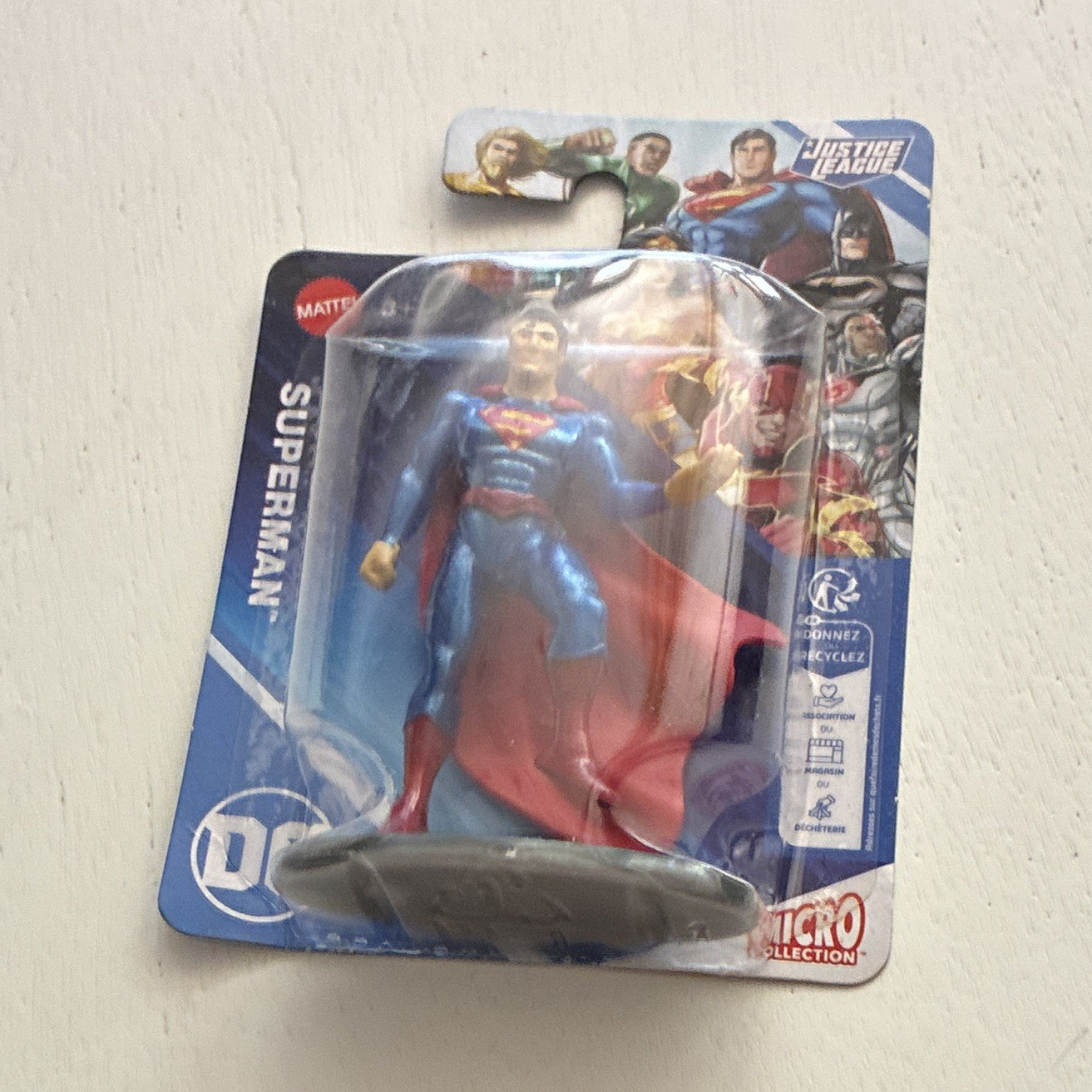 Mattel DC Micro Collection Superman Justice League Figurine Blue/Red Unopened