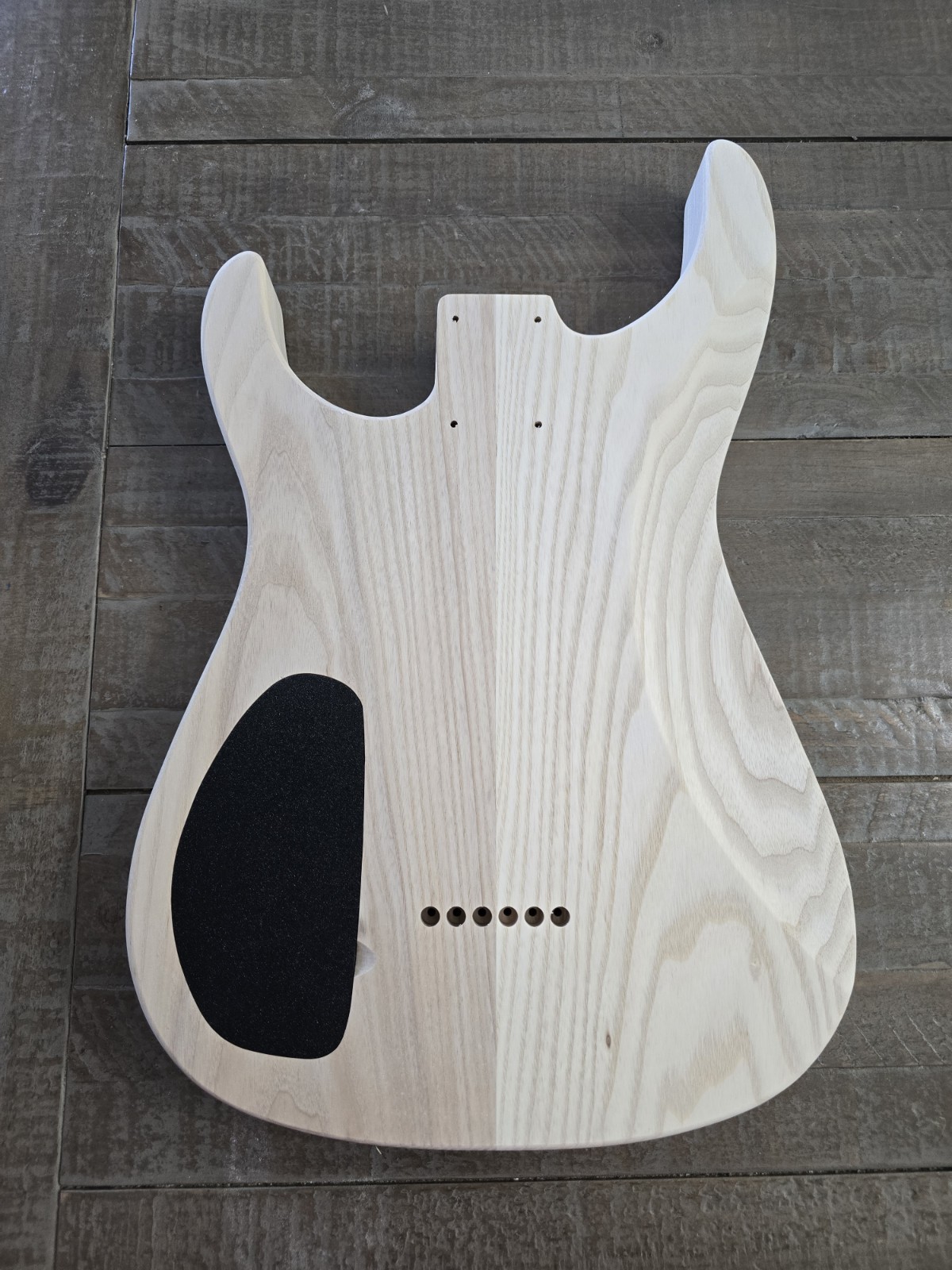 Super Strat-Style Guitar Body, Ash, HH