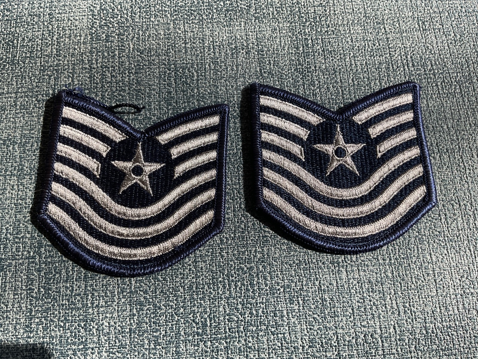 USAF Master Sergeant 2 patches 2 1.2” x 2 7/8” patch