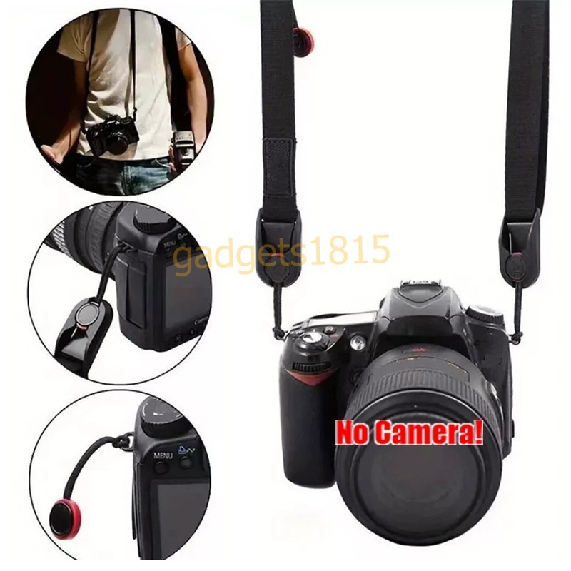 5Pcs Camera Shoulder Strap Quick Release Buckles Adjustable DSRL SLR Neck Strap