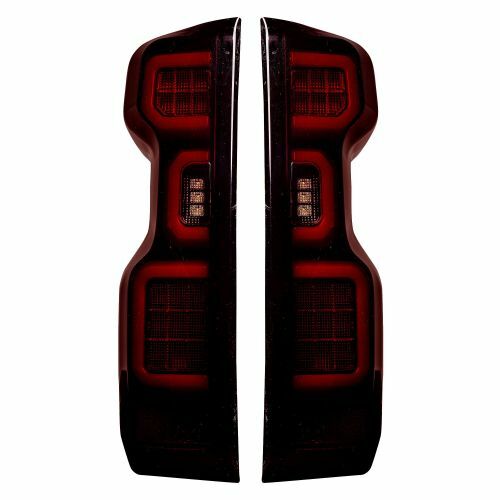 Recon 264397LEDRBK Tail Lights OLED Red Smoked For 20-21 Silverado NEW