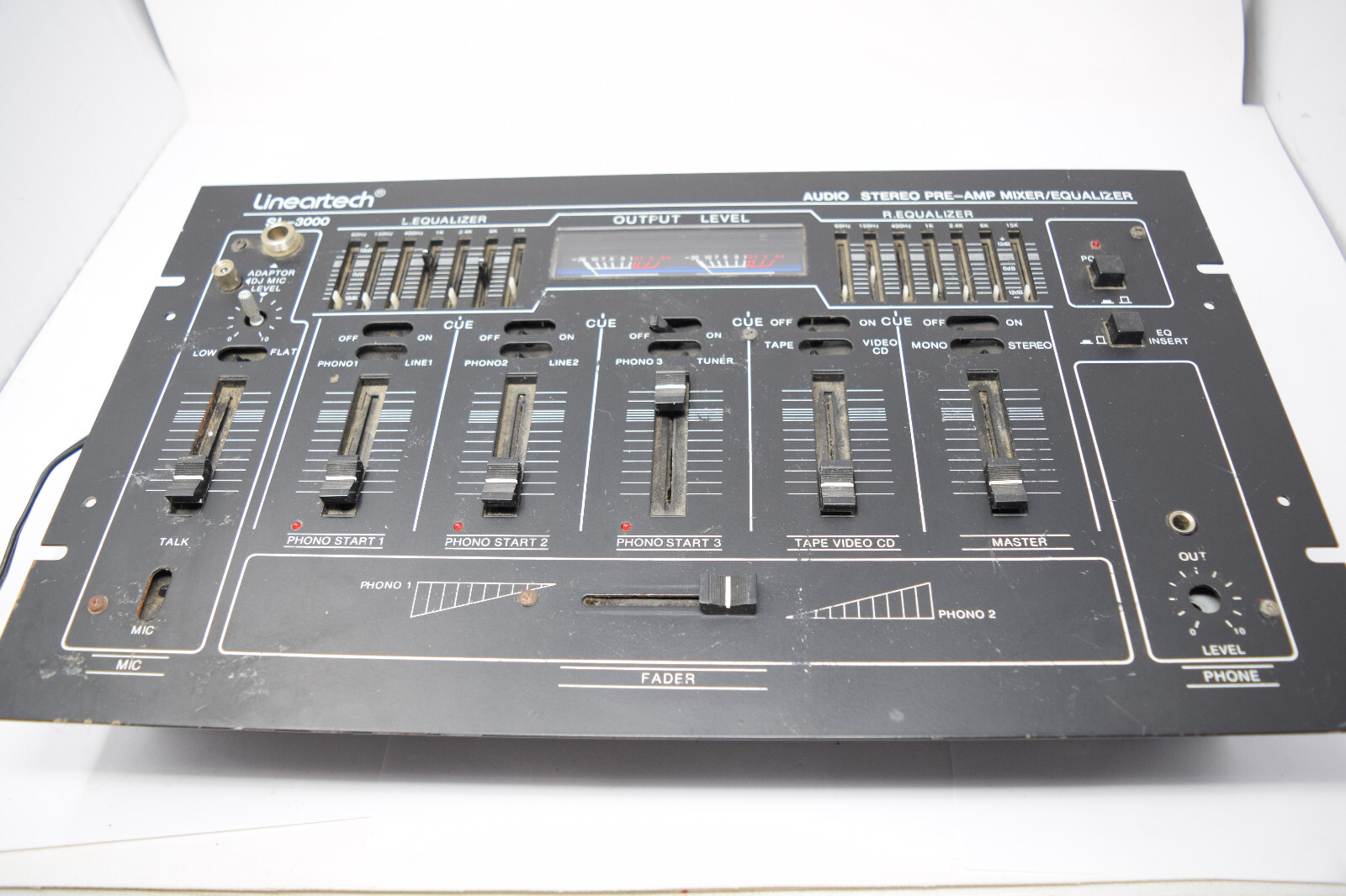 Lineartech SL-3000 Pre AMP Mixer Equalizer Works *READ