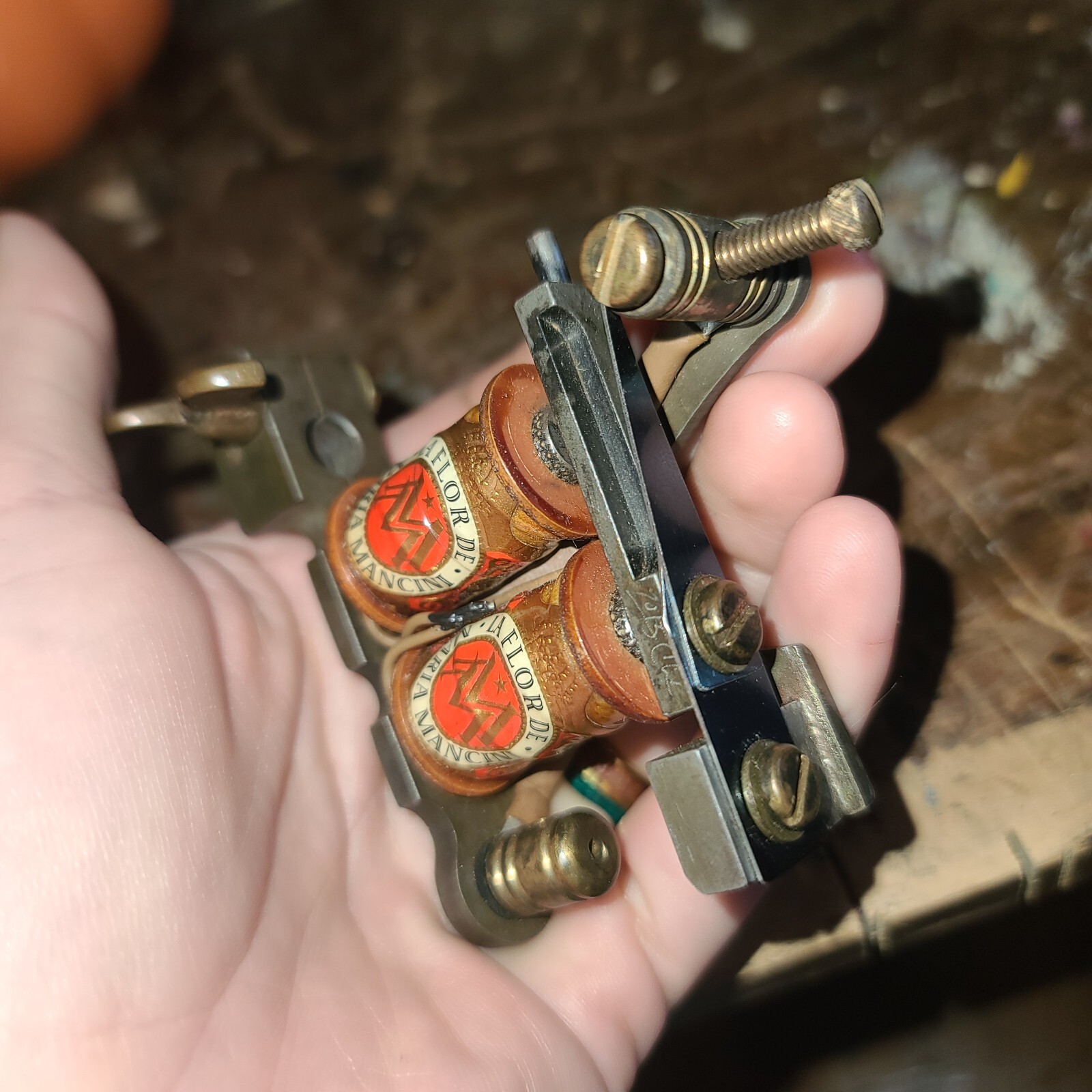 TATTOO MACHINE- Hand crafted-Bare Knuckle Irons-Chris Quidgeon-2015