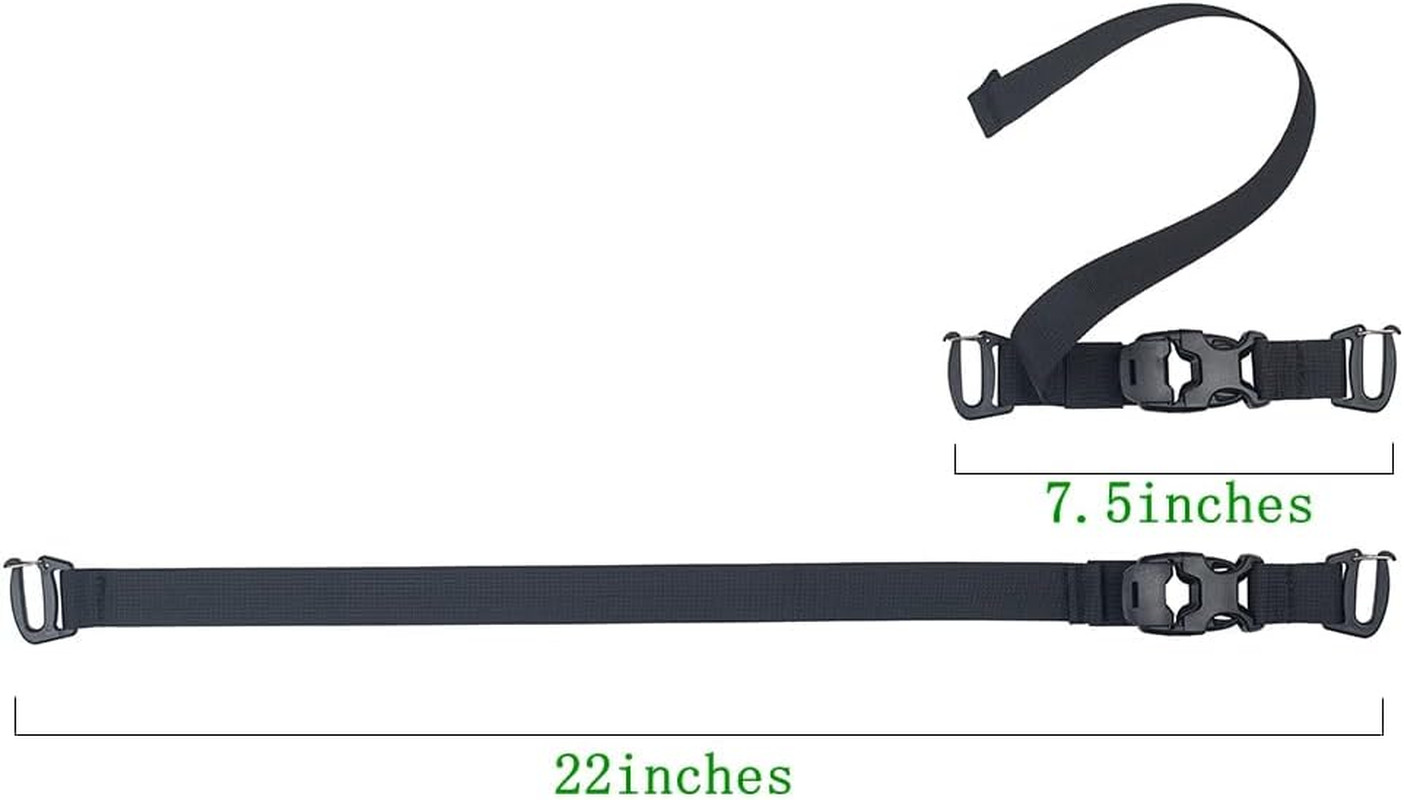 MOLLE Tactical Straps for Backpack - Adjustable 7.5-22 inch Compression Tie Down
