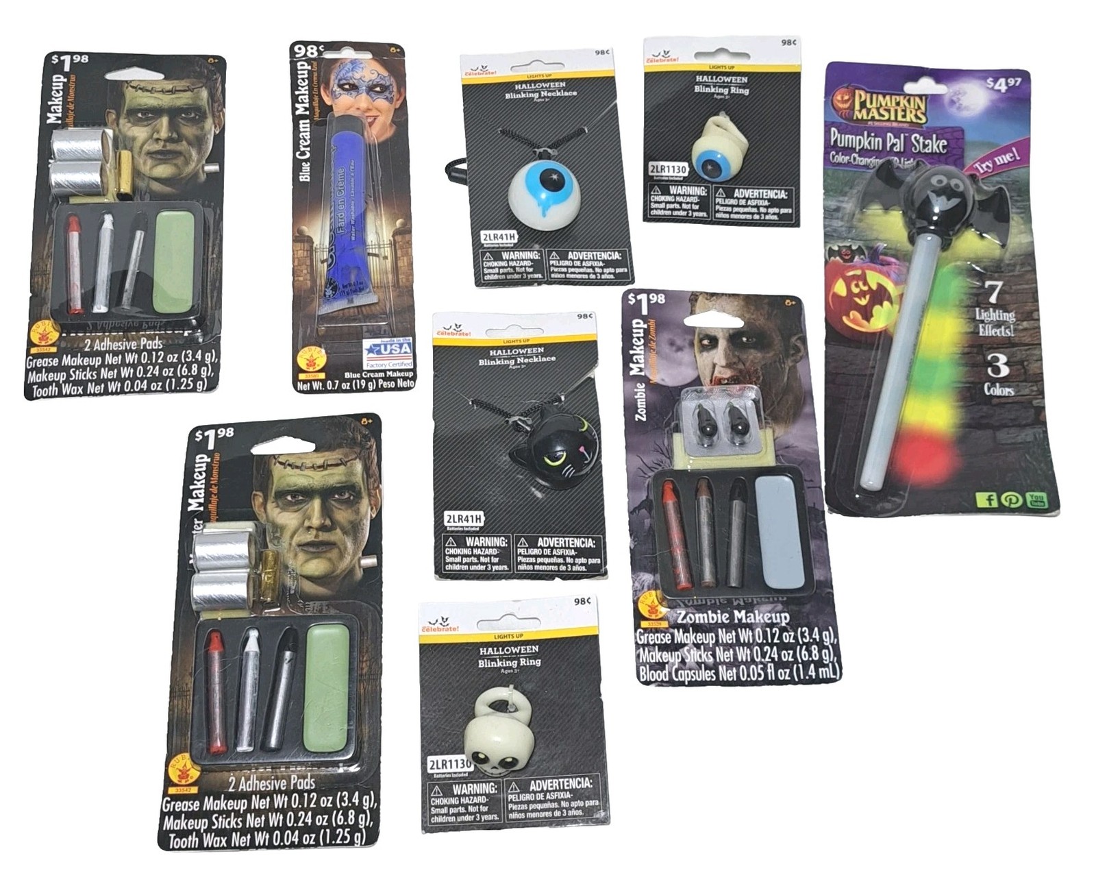 Halloween Costume Makeup & Accessories Lot See Photos NOS