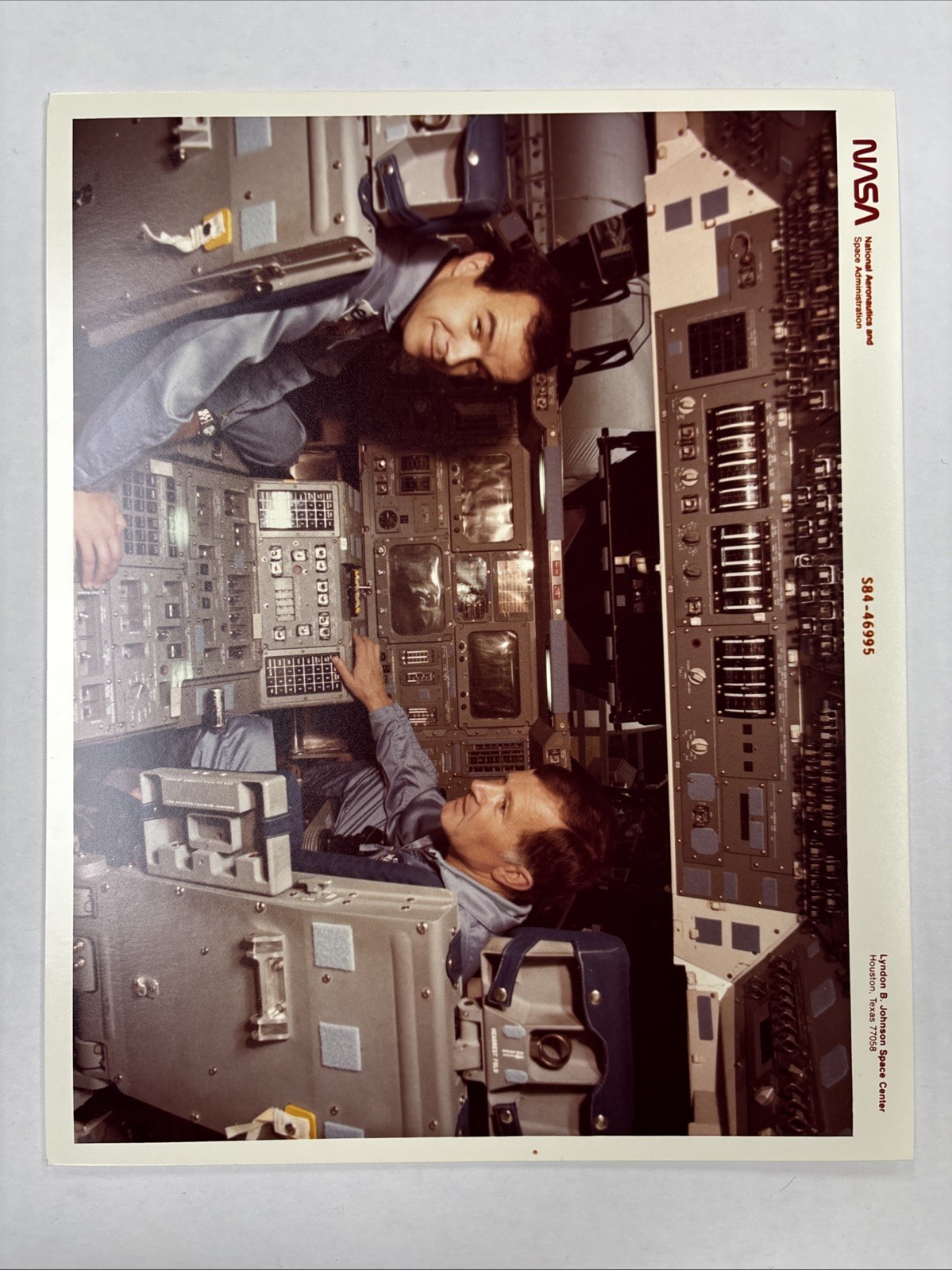 NASA STS-51E French Spacelab Astronaut Training At Johnson Space Center Press Ph