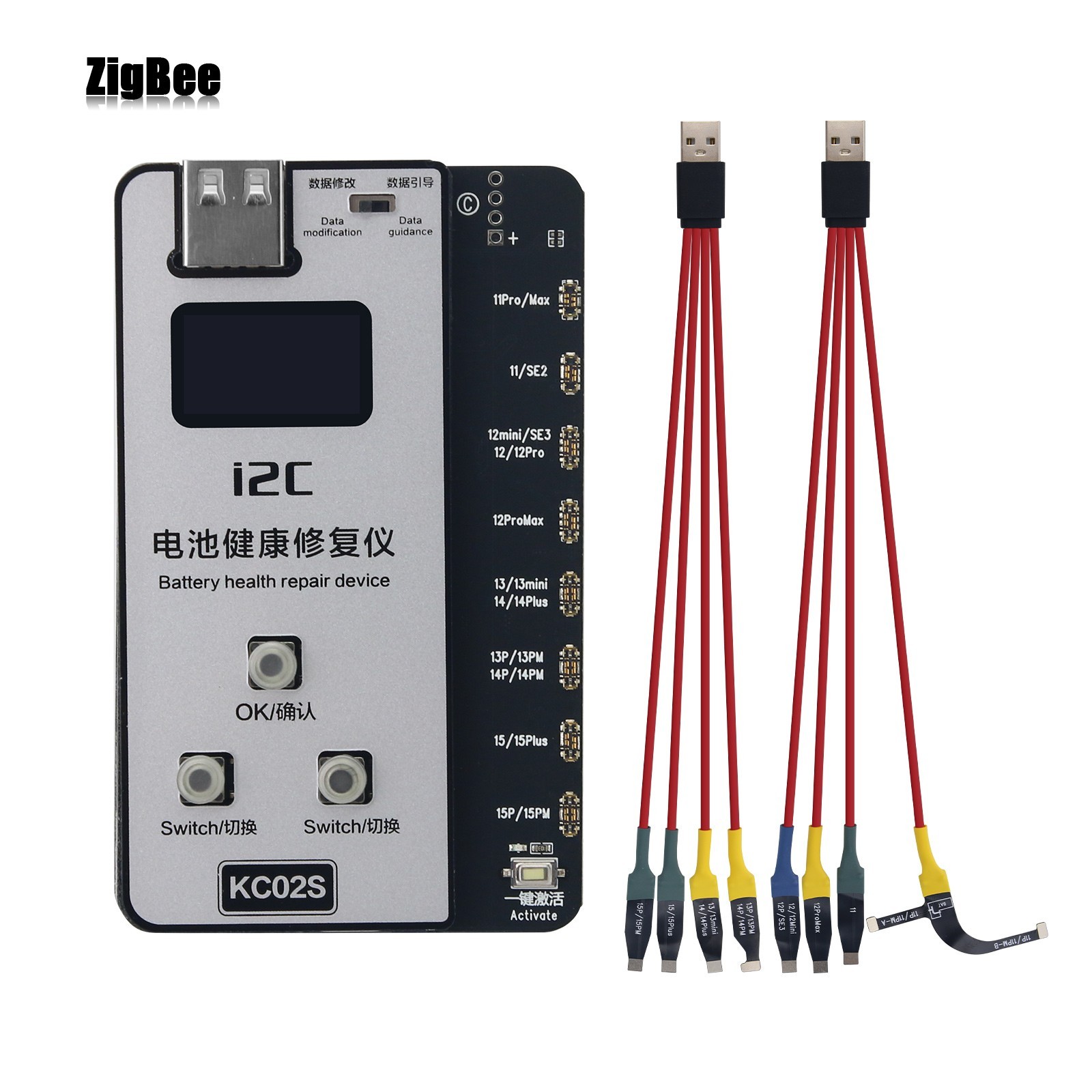 i2C KC02S Repair Tool Battery Health Repair Device with 0.96" Screen