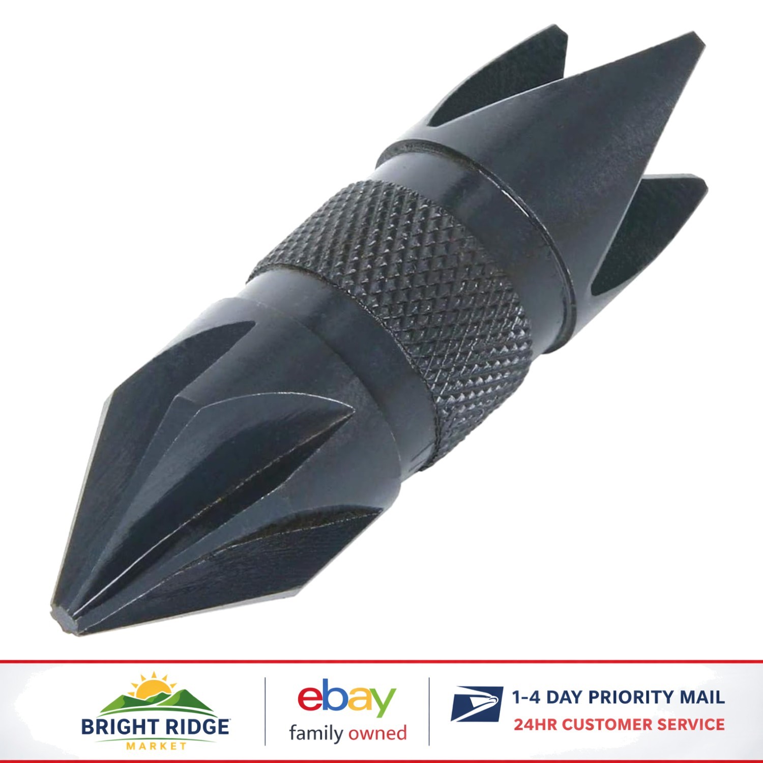 Compact Reloading Hand Tool for Chamfering and Deburring .17 to .6 Caliber