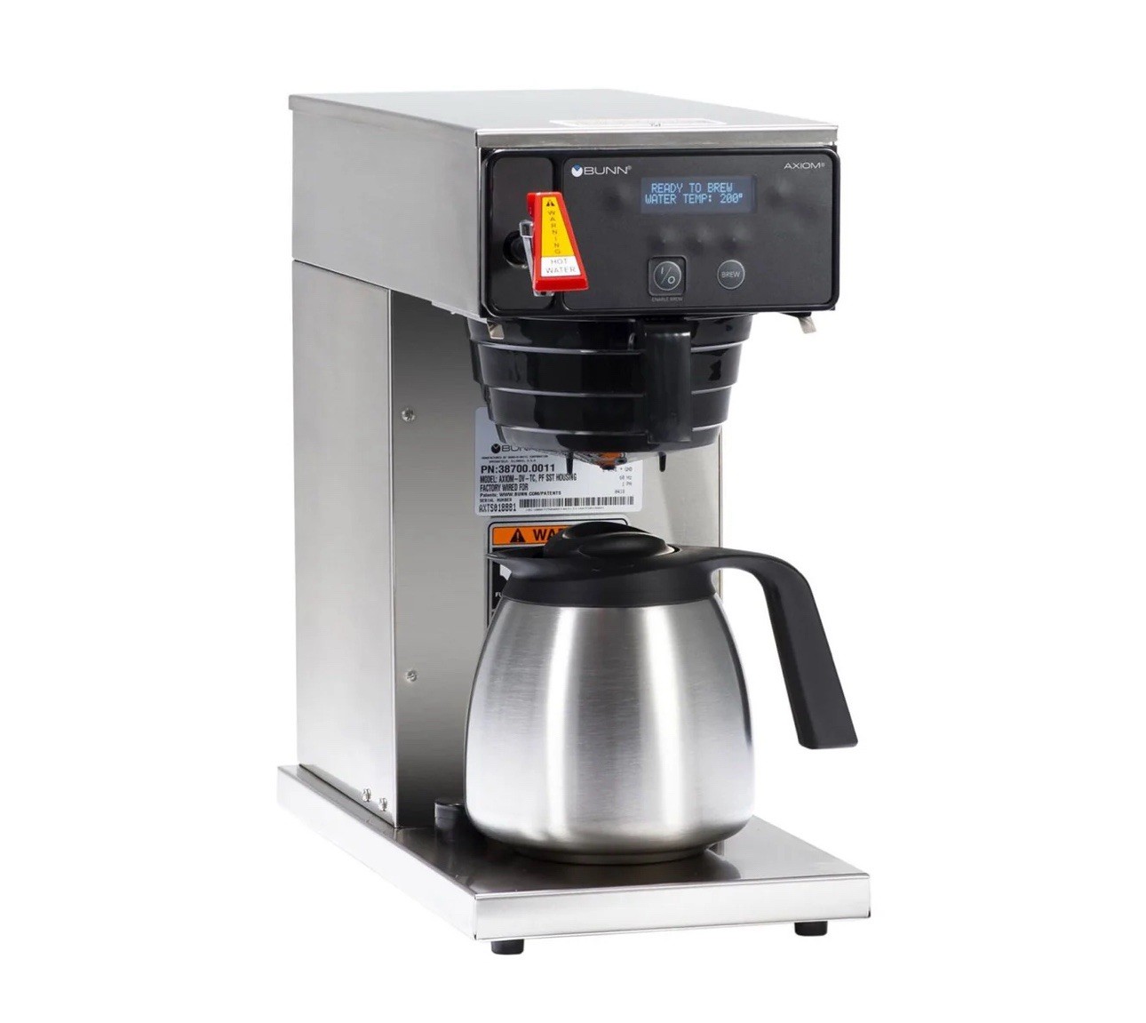 BUNN AXIOM DV-TC PF SST HOUSING Commercial E32066 BRAND NEW! Retail $1500+