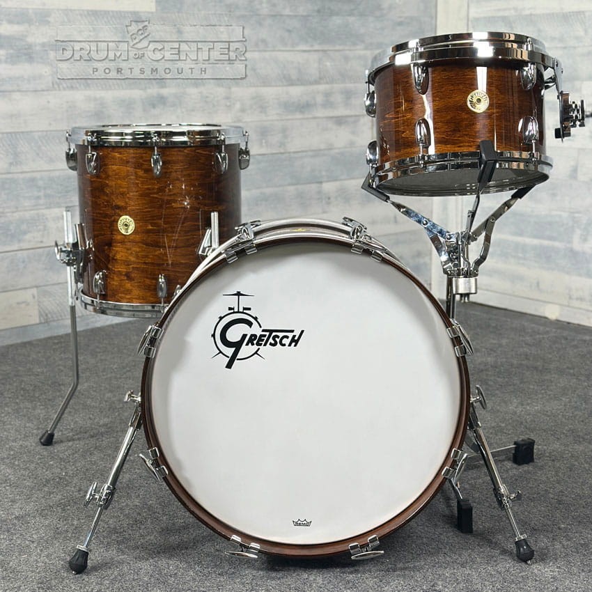 Gretsch USA Custom 3pc Drum Set Antique Maple Gloss
