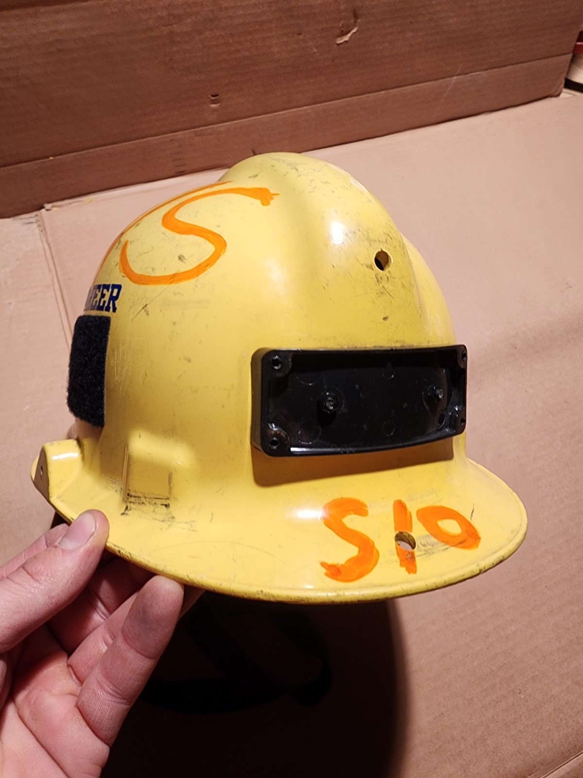 Phenix First Due Firefighter Structural Structure Fire Helmet Yellow MFG 1/16 d