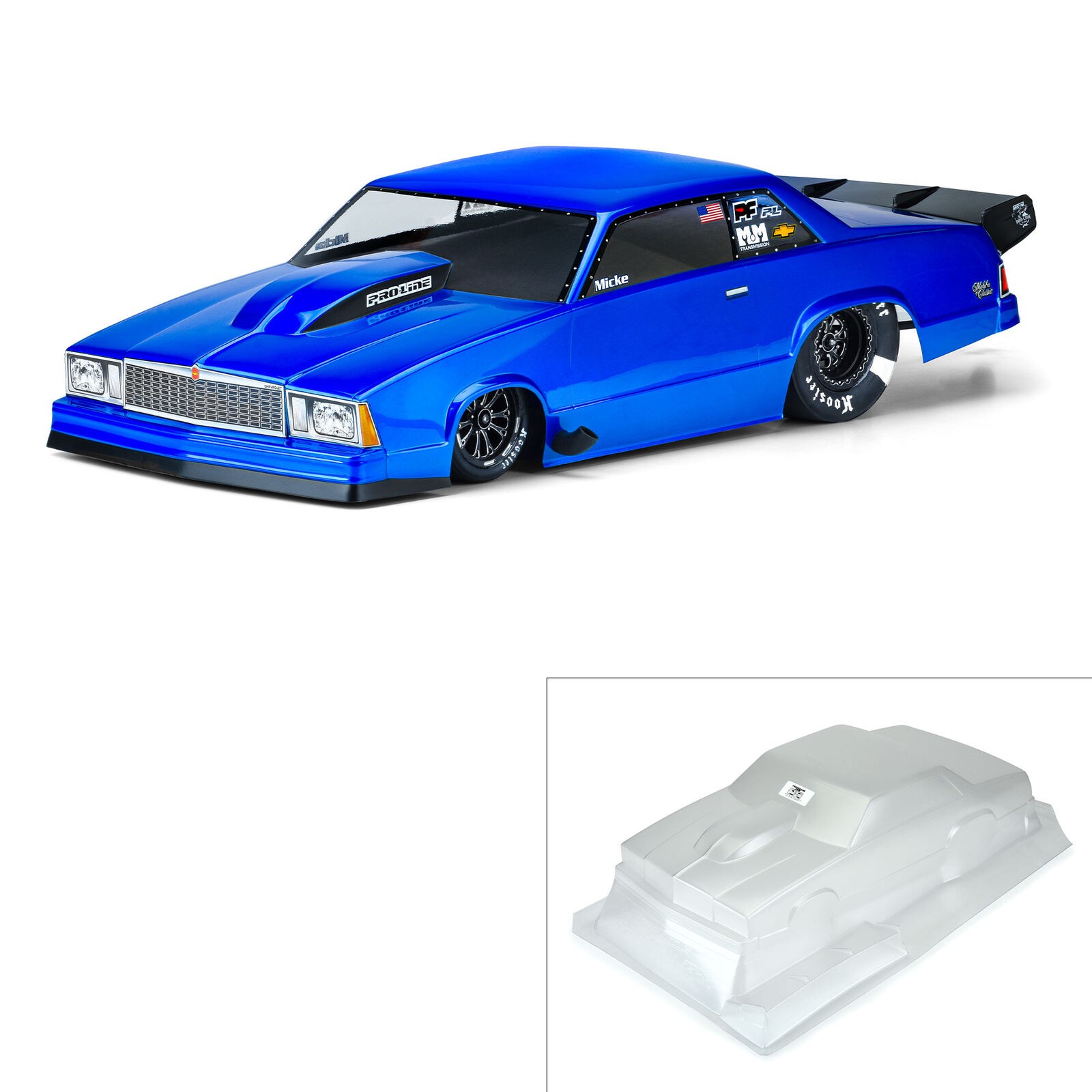 Pro-Line 3549-00 - Drag Car 1978 Chevrolet Malibu 1/10 Clear Body