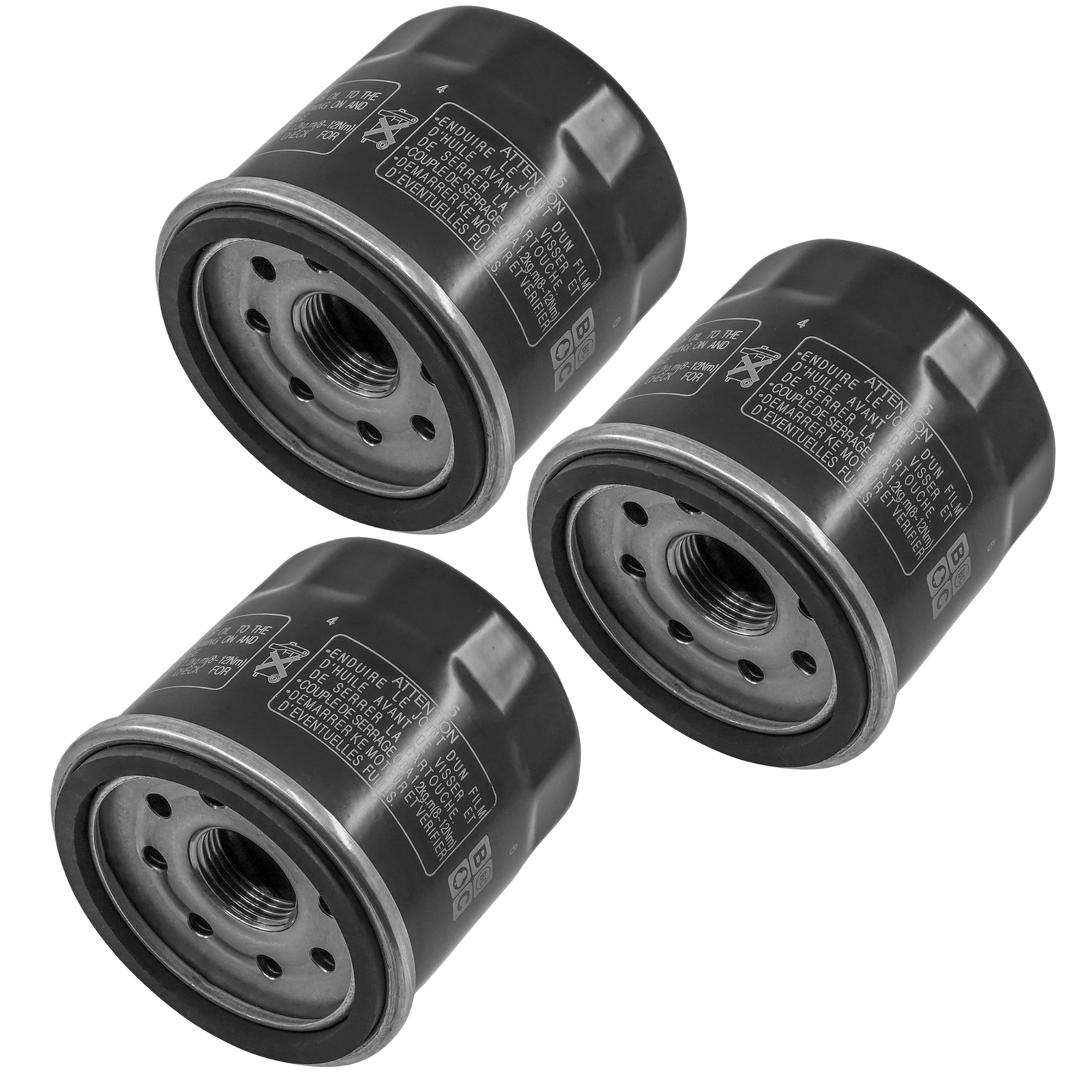 3 Pack Oil Filter for Yamaha VX1100 Waverunner Sport Deluxe Cruiser 1100 2009-13