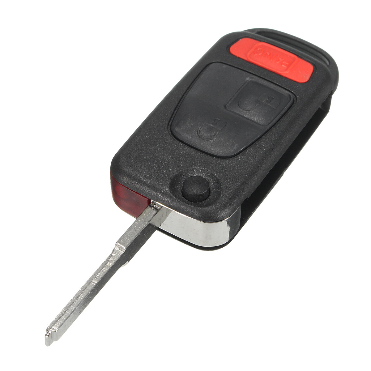 Flip Key Keyless Case Shell And Blade Black For 2004 -2008 Chrysler Crossfire