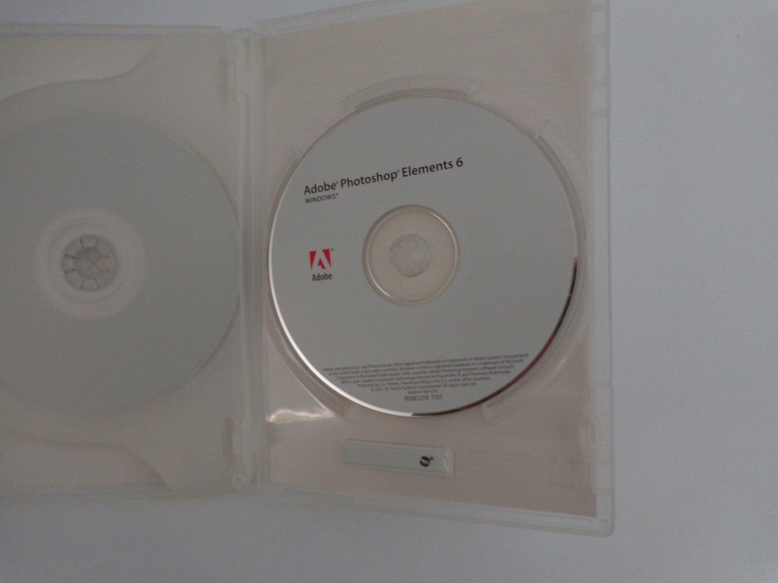ADOBE Photoshop Elements 6 & Adobe Premiere Elements 4 (2 DISC with SERIAL #)