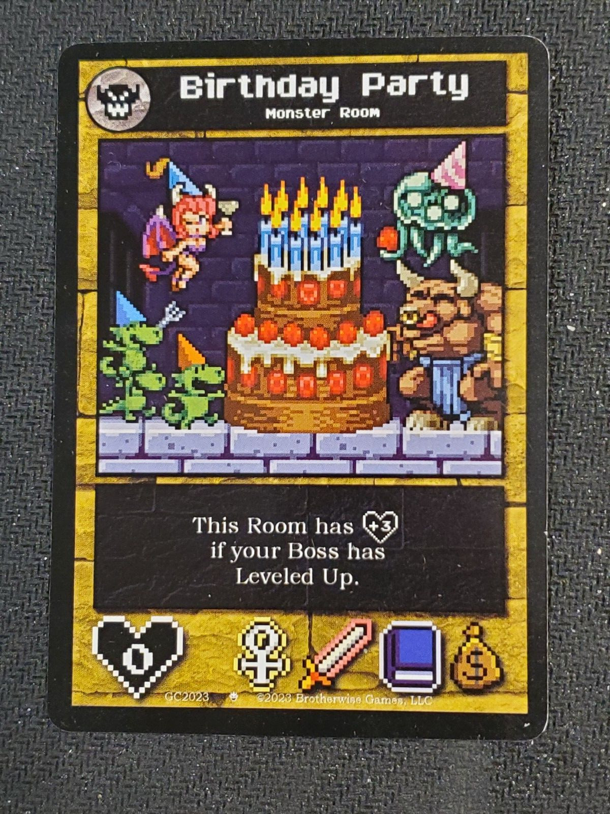 Boss Monster Birthday Party Promo Card