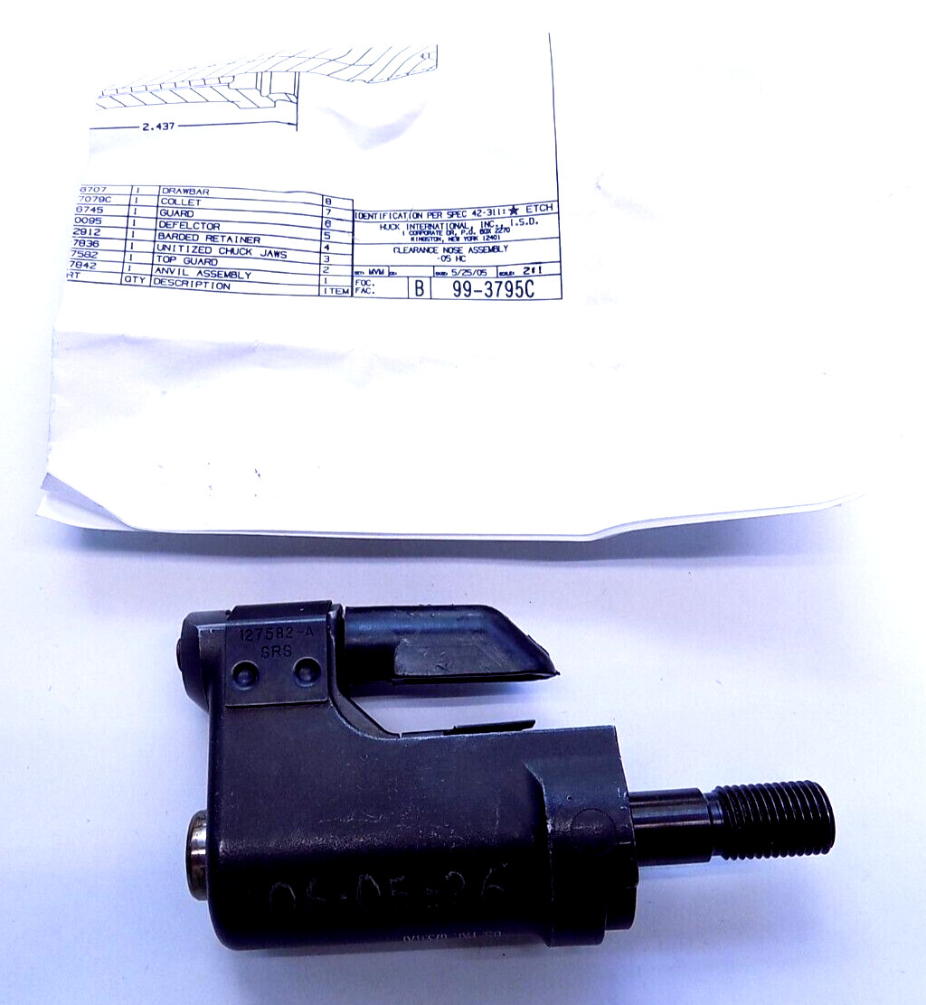 HUCK Riveter Offset Huck Clinch Nose Piece 99-3795C  5/32" (-5)