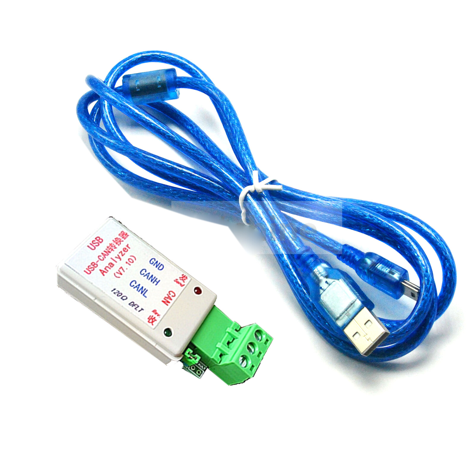 1pc V7.10  USB to CAN USB-CAN Bus Converter Adapter + USB Cable