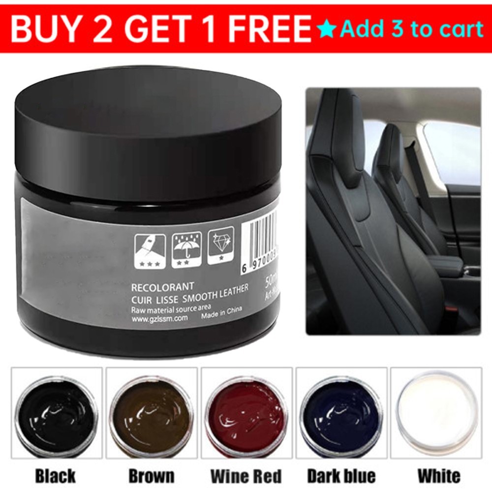Advanced Leather Repair Kit Filler Vinyl DIY Car Seat Patch Sofa Rip Holes NEW