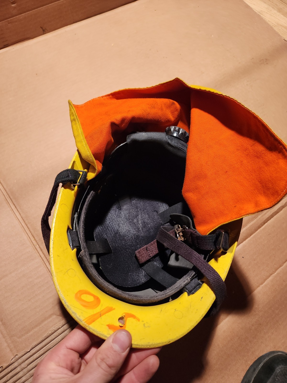 Phenix First Due Firefighter Structural Structure Fire Helmet Yellow MFG 1/16 d