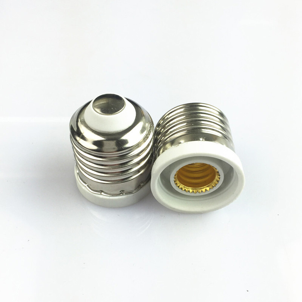 Light Bulb Socket Adapter Medium Base E26 to E12 Candelabra Screw Reducer