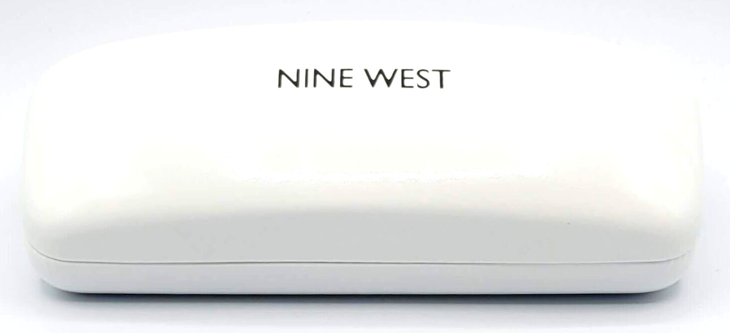 Nine West White Hard Eyeglasses Case - Authentic Designer Accessory