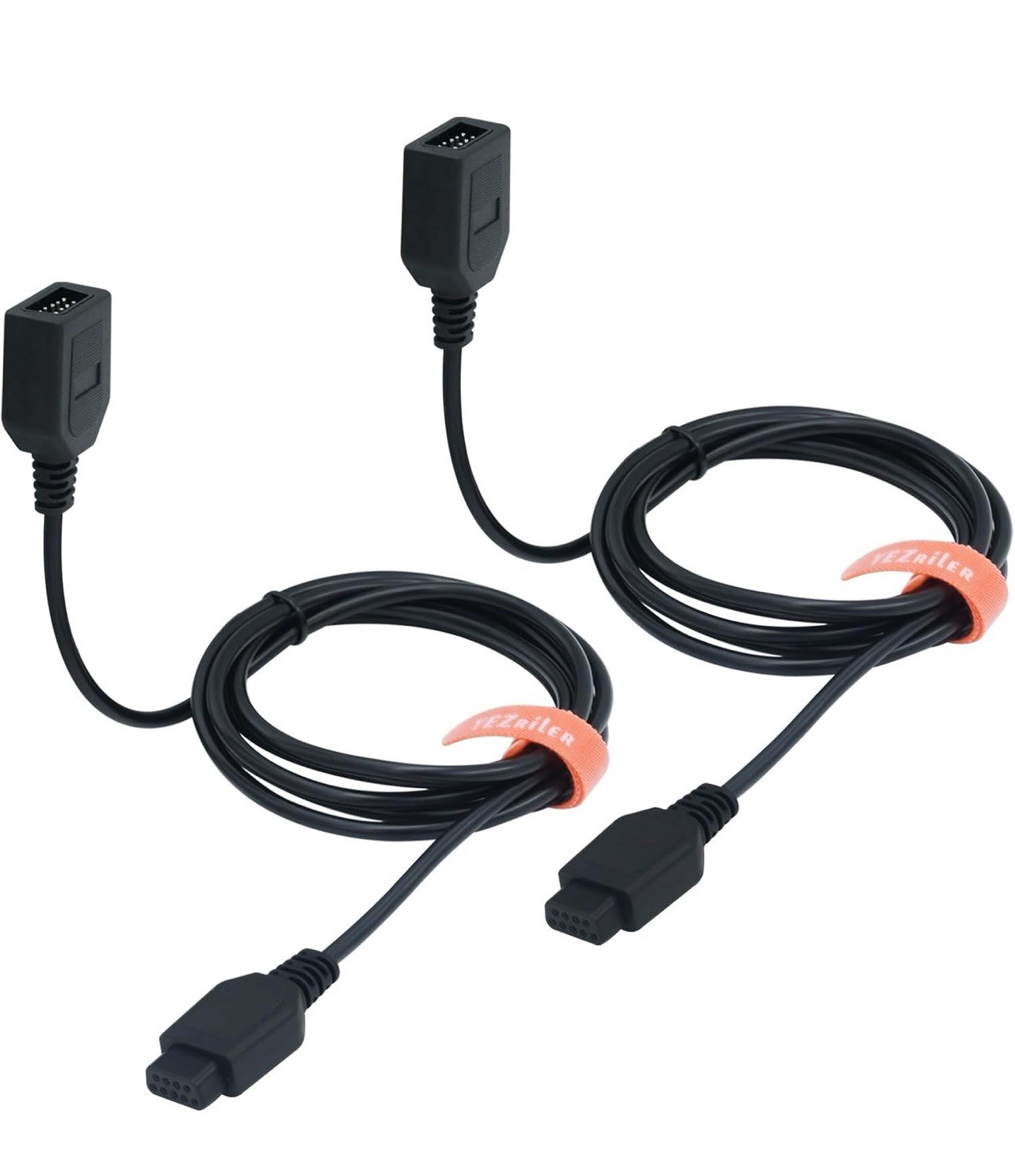 9-Pin Controller Extension Cable for Retro Game Consoles, 5.8FT, 2-Pack