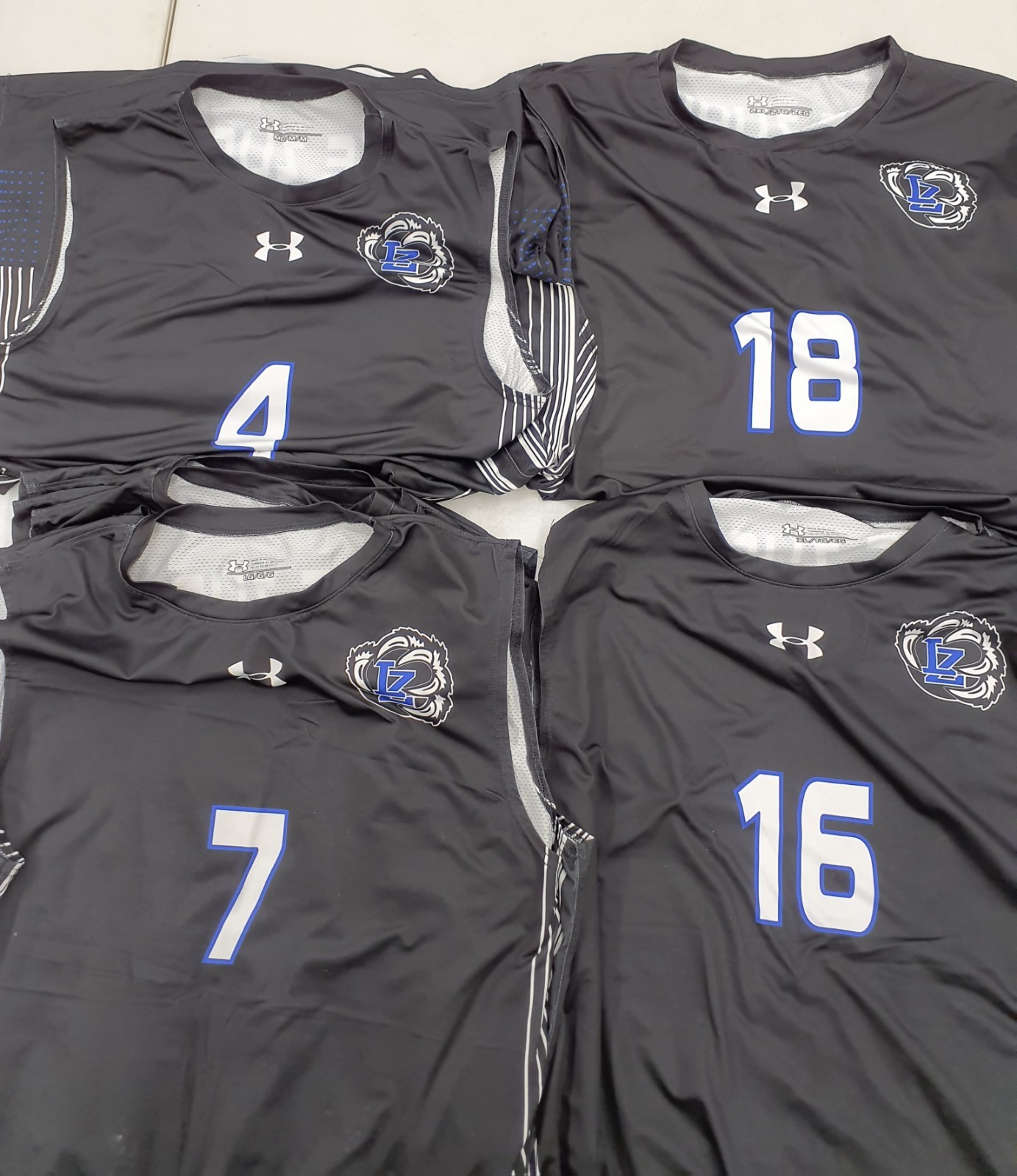 Under Armour Lake Zurich Bears Men's Volleyball Jersey Black M L XL XXL UJVJ1XM