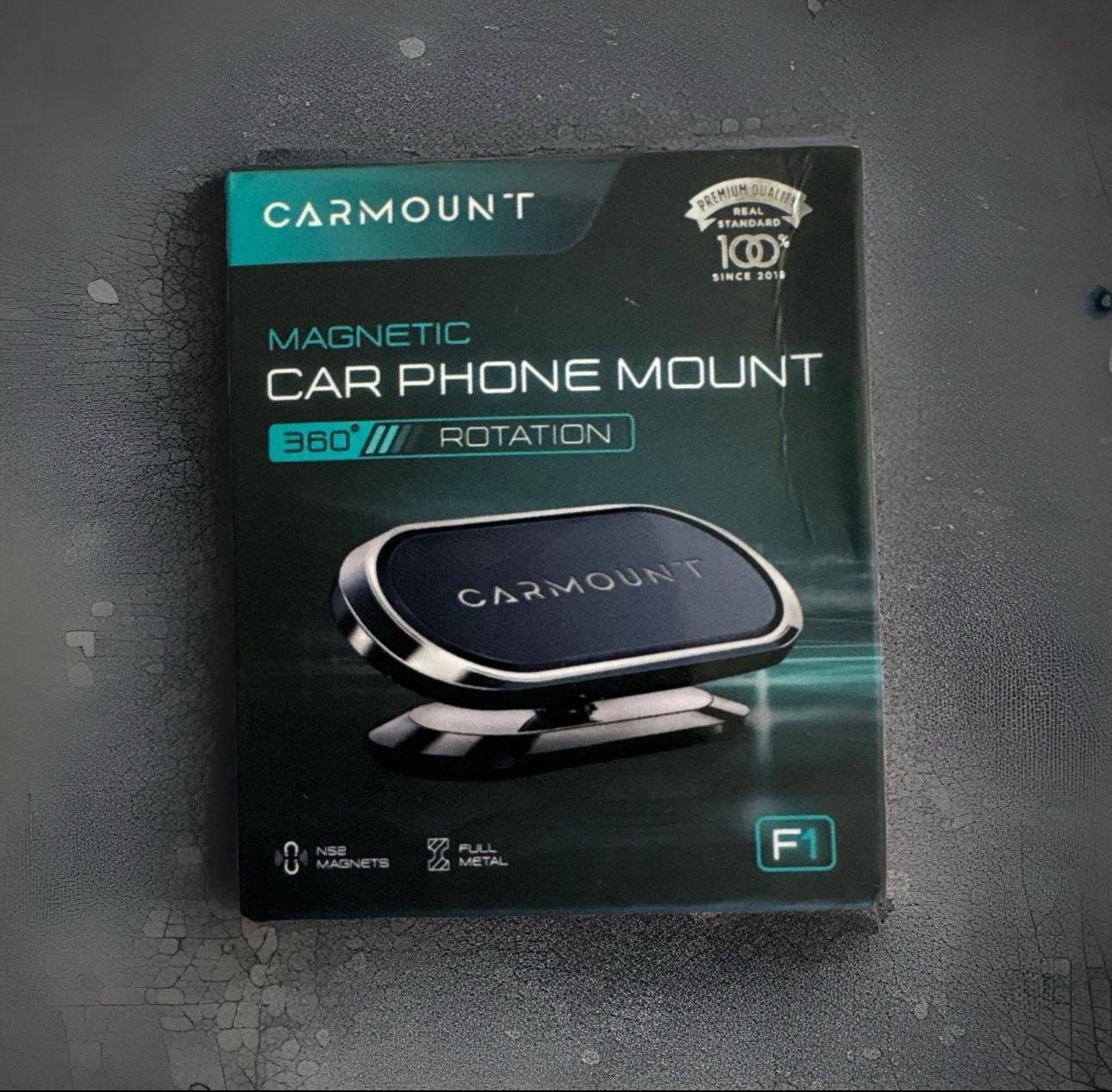 CARMOUNT•Magnetic F1 Dashboard Phone/Table Holder for Car. Super Strong Magnet