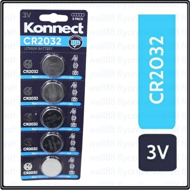 5 X CAR KEY BATTERY FOR FORD FIESTA ST KA MONDEO KEY FOB  CR2032 BATTERIES