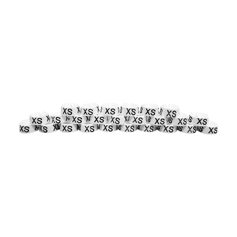 Set Of 25 Pc XS X-Small Snap On Size Dividers Hanger Marker Tag Clothes Hanger