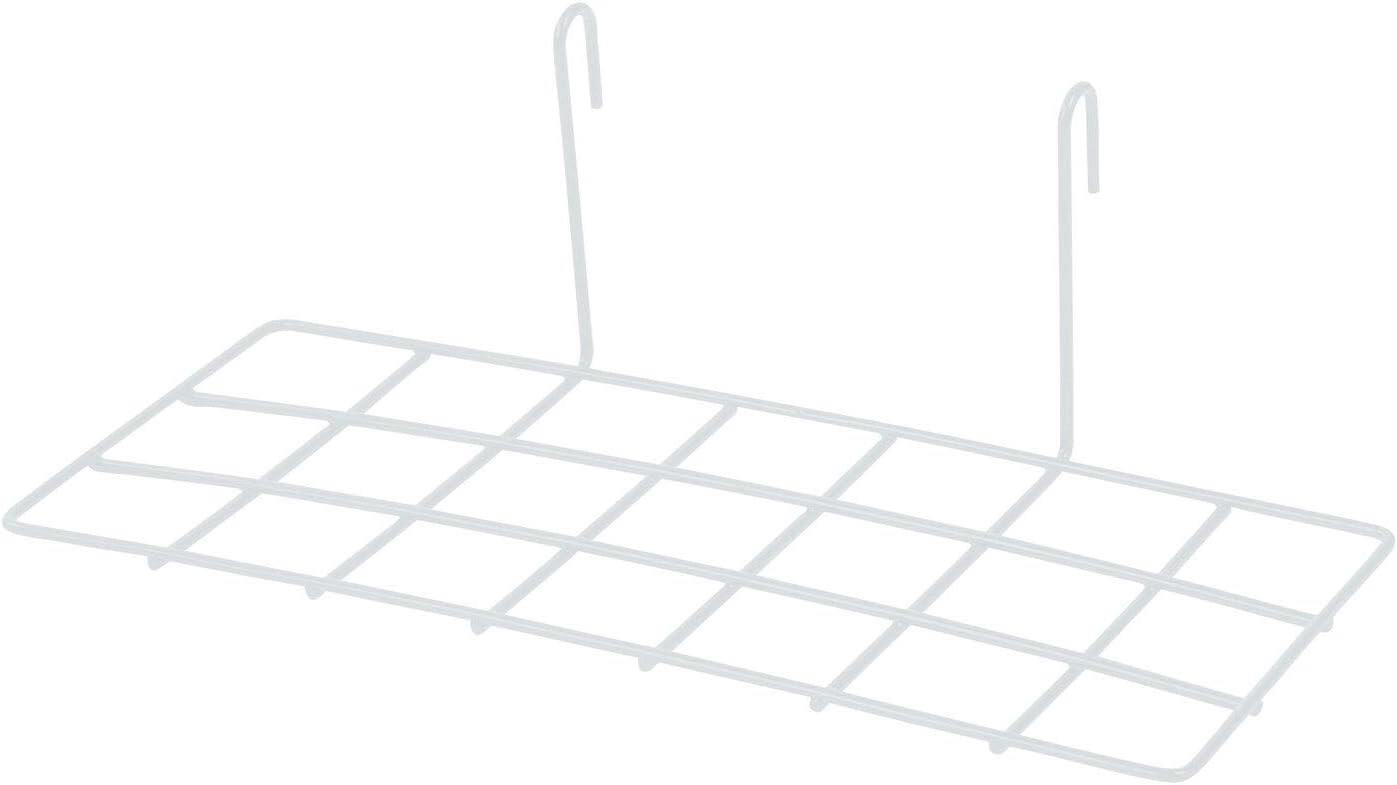 12 Wire Grid White Shoe Shelves Shelf 10" X 4” Retail Merchandise Display