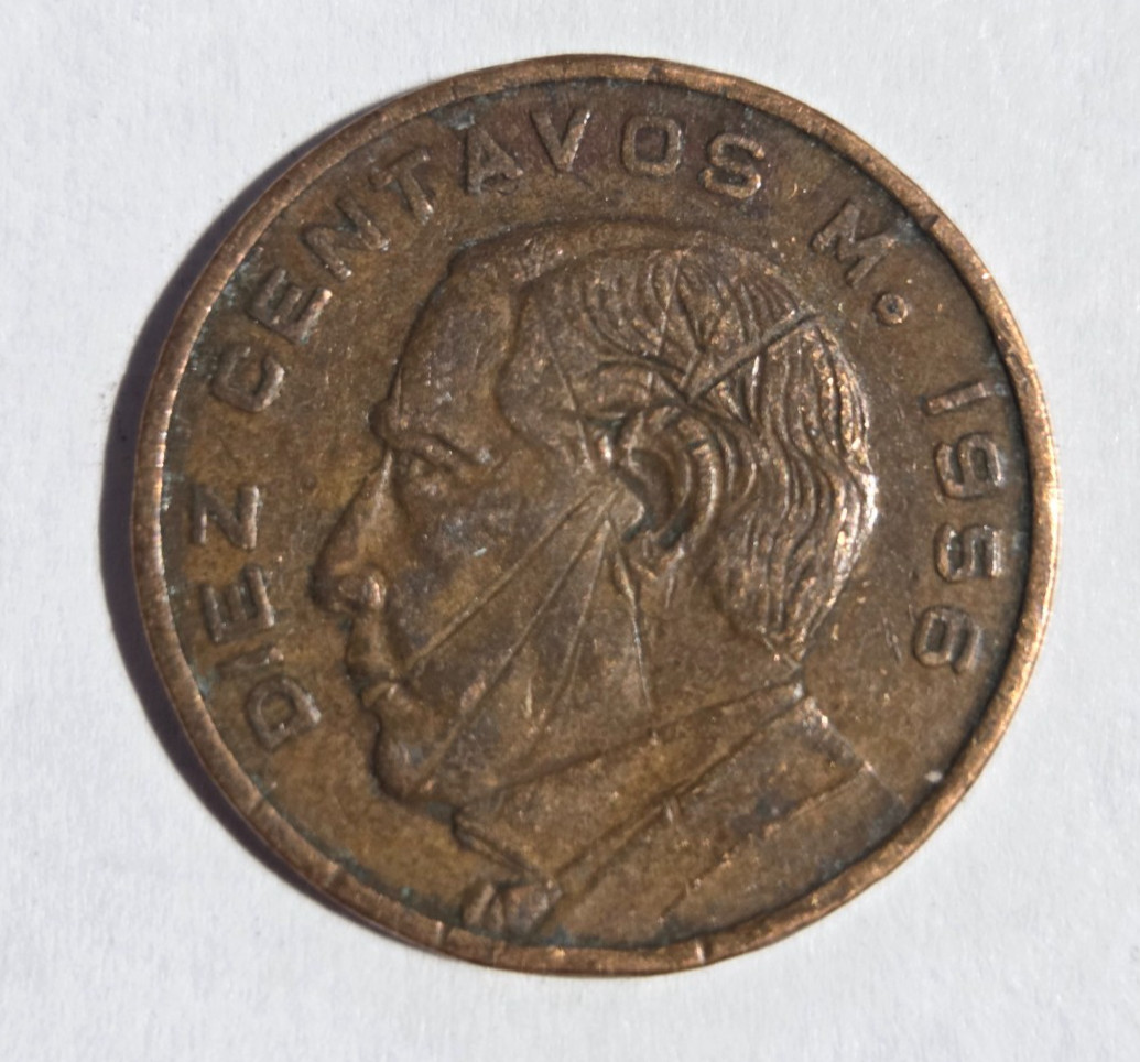 1956 Mexico Diez 10 Centavos