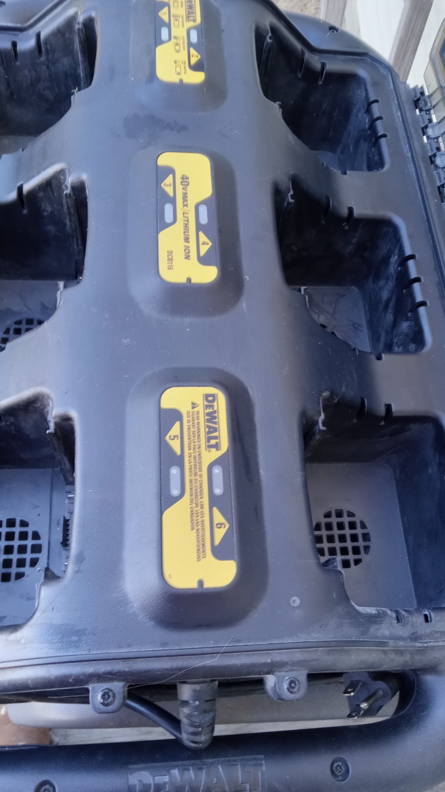 used dewalt 40 volt 6 bay charger