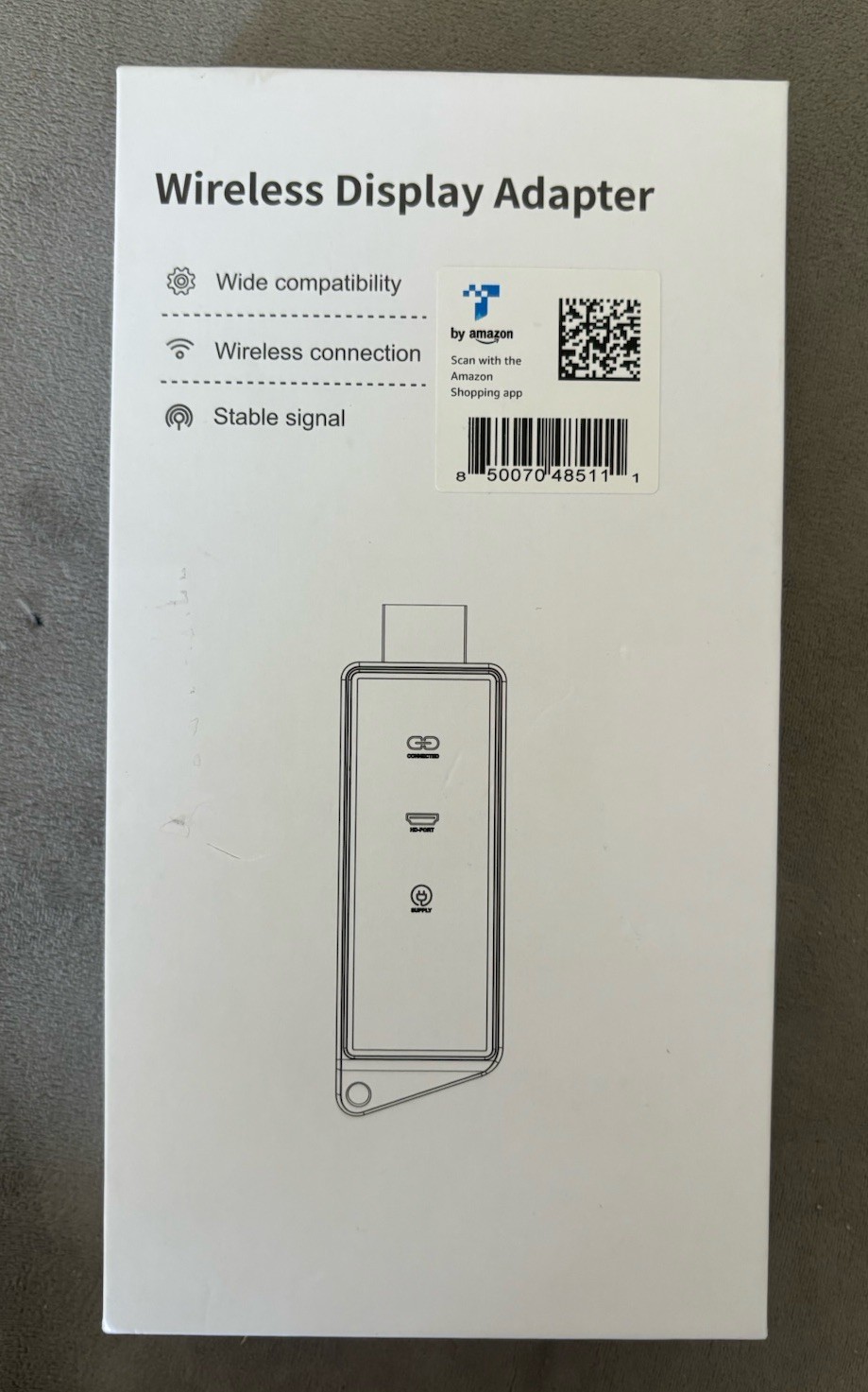 Wireless HDMI Display Dongle Adapter, Portable Transmitter, Streaming Media