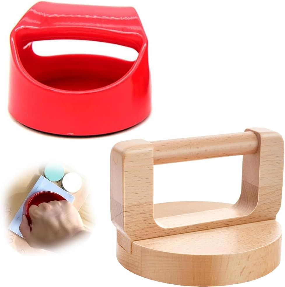 1Pc Wood Block Printing Baren and 1Pc ABS Printing Baren Tool for Crafting, Prin
