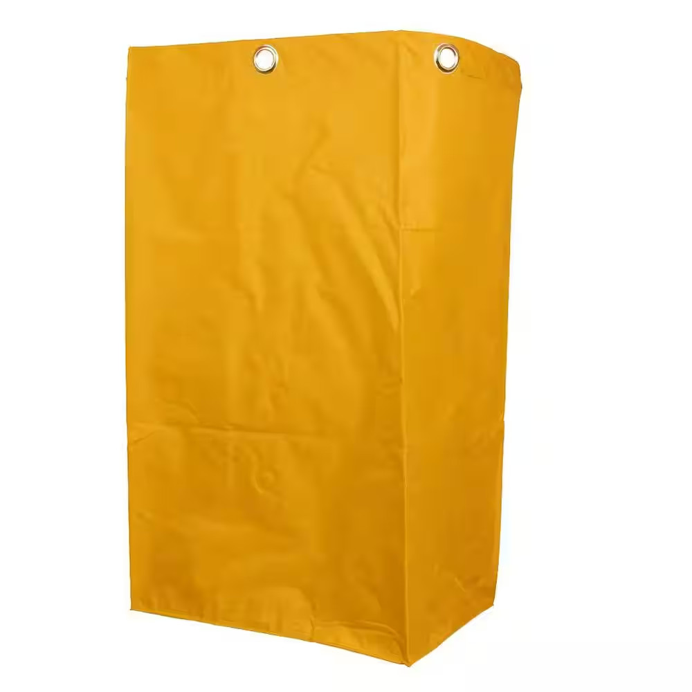 16 In. X 11 In. X 27 In. Janitorial Waterproof Cleaning Cart Storage Bag in Yell