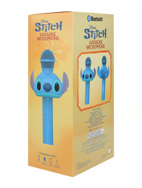Disney Stitch LED Karaoke Microphone NEW