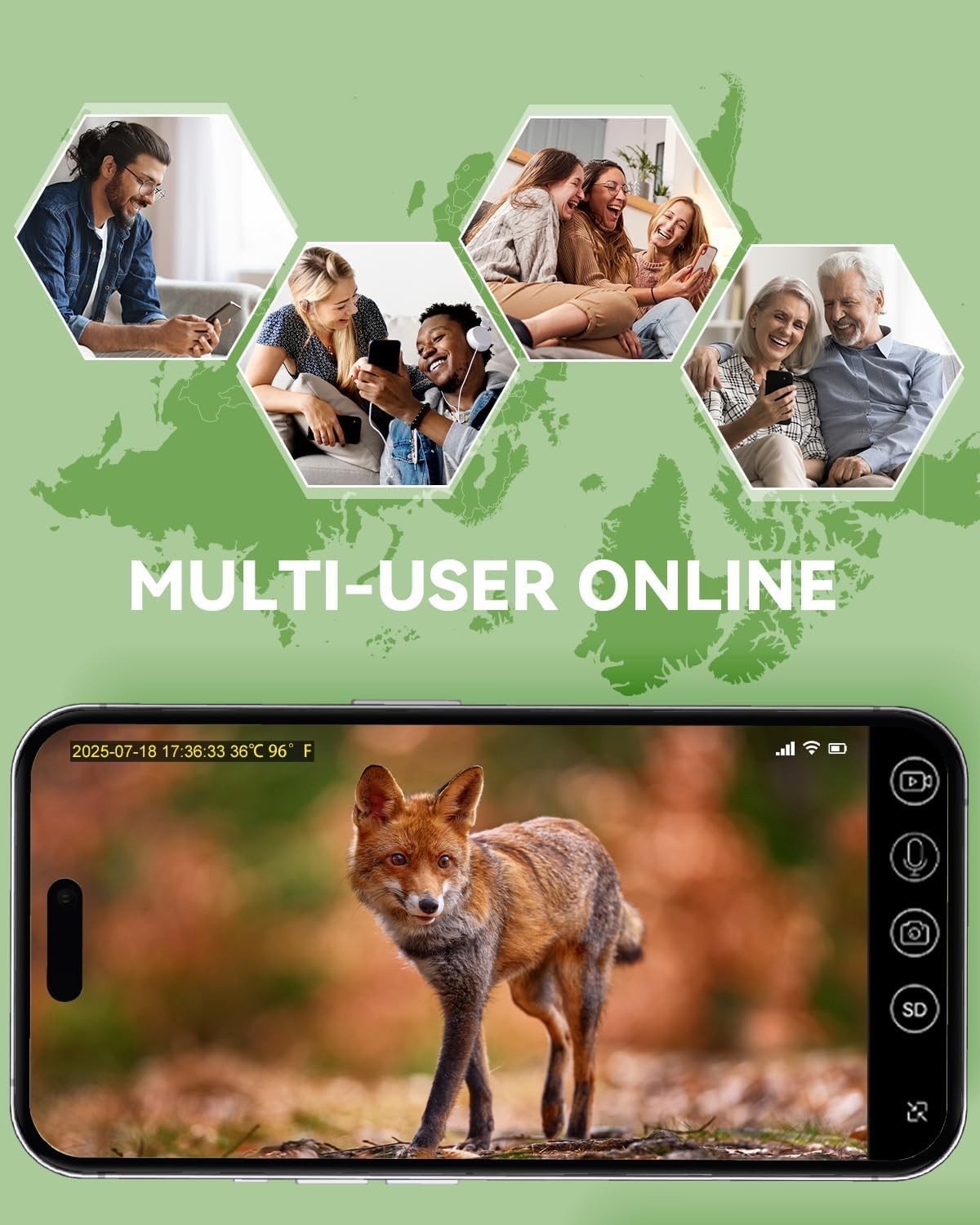 Remote Wildlife Surveillance with 4G LTE Trail Camera - TF and Cloud Storage