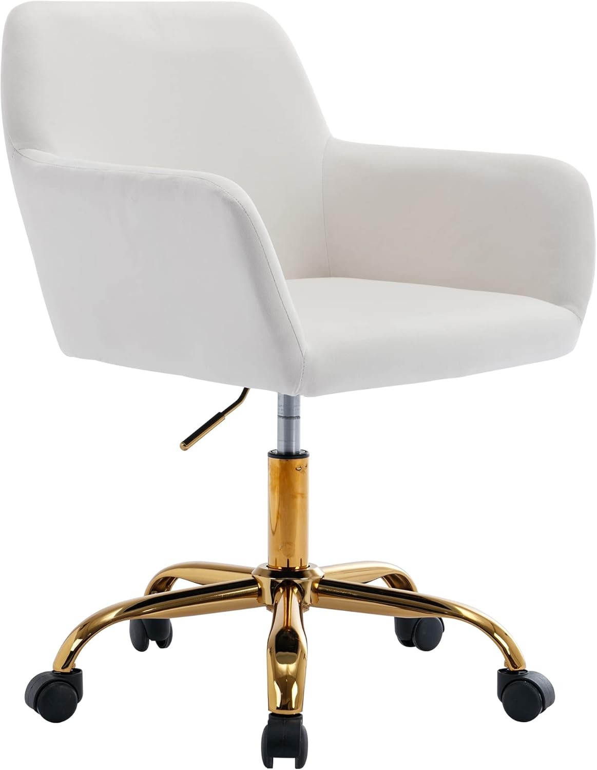 Faux Fur Office Desk Chair Comfy Swivel Armchair W/ Wheels Upholstered Fuzzy