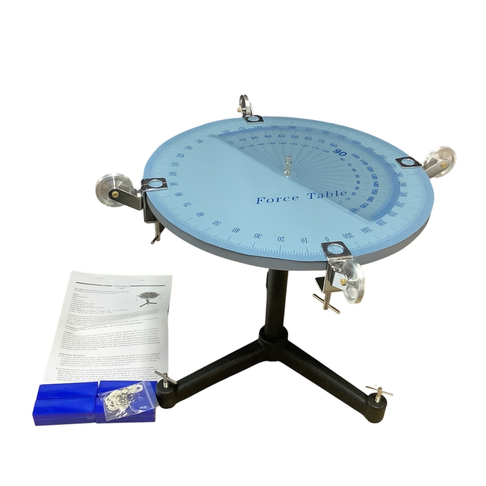 Force Table To Study Laws of Composition & Resolution of Forces Equilibrium New